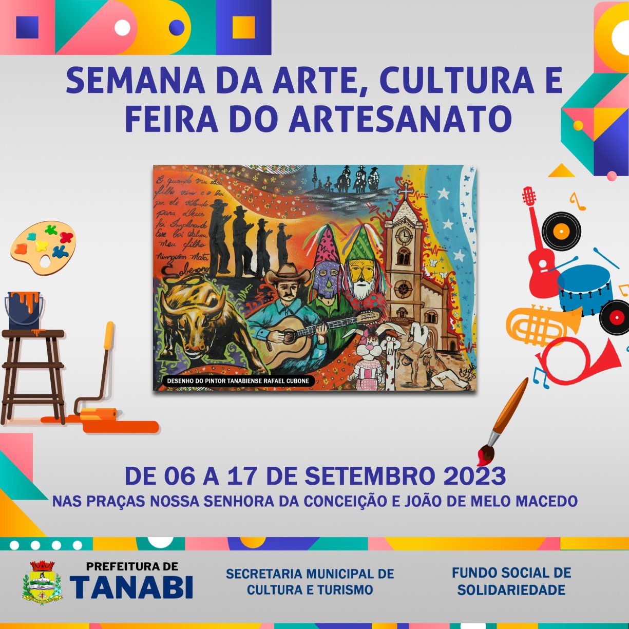 Prefeitura anuncia programação da Semana da Arte, Cultura e Feira do Artesanato de Tanabi